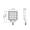 247 Lighting 4" LED Square Trekker Work Lamp CA5745