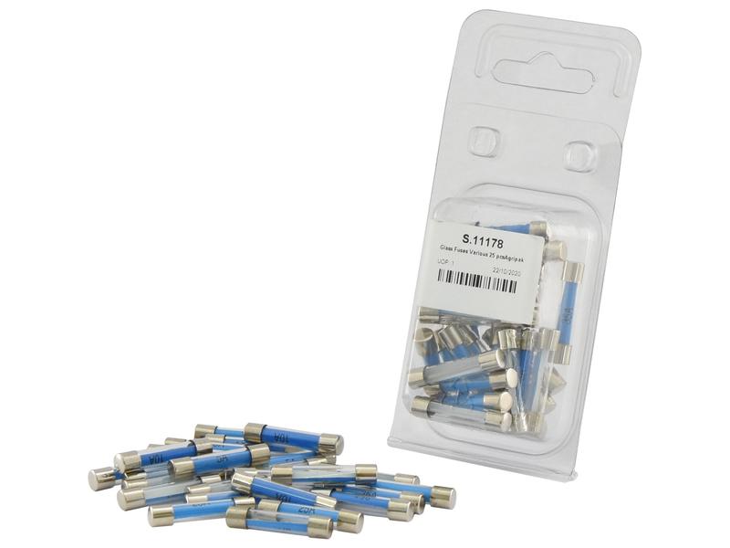 Agripak 25 pcs. Glass Fuses