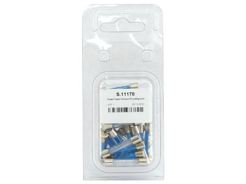 Agripak 25 pcs. Glass Fuses