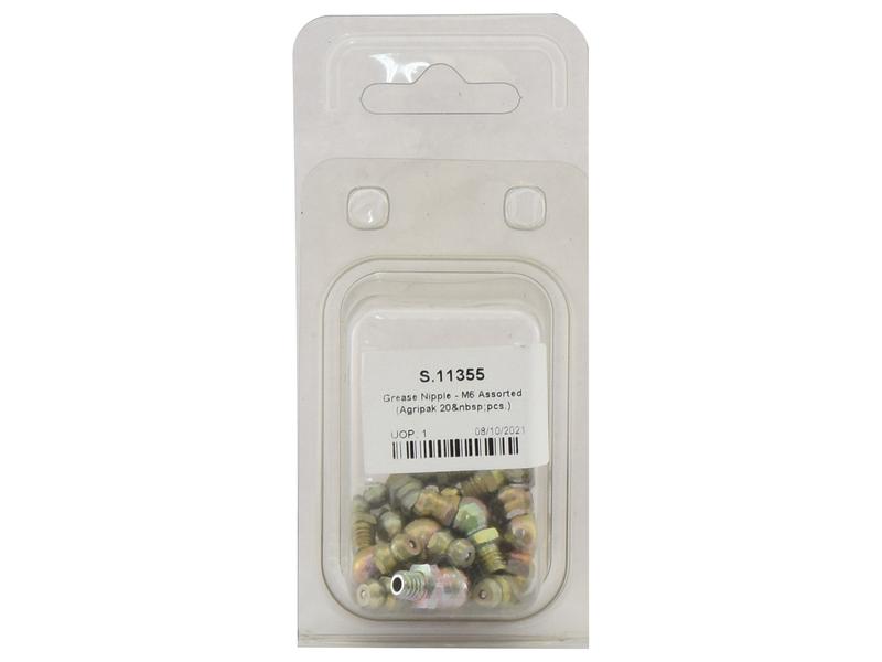 Agripak Grease Nipple M6 Assorted 20pc