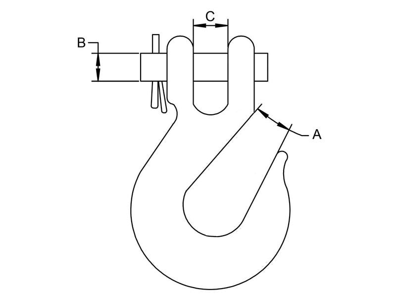 Clevis Slip Hook 860kg