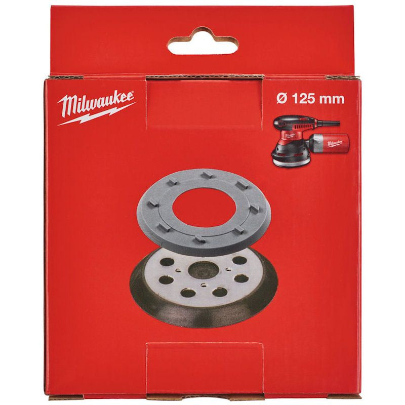 Milwaukee 125mm Sanding Pad Base Plate For ROS125E, ROS125EK & BOS125