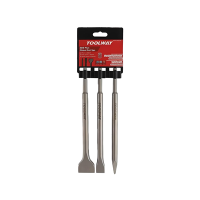 Toolway SDS-PLUS Hammer Chisel Set Point Flat Spade 3pc