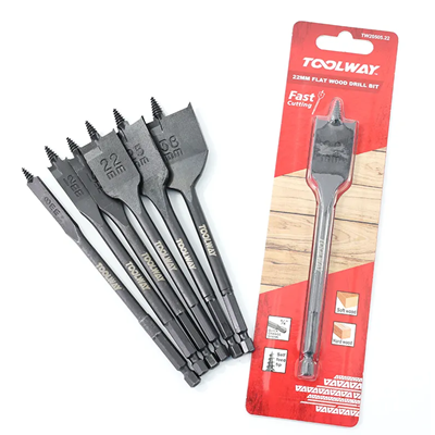 Toolway 16*152mm Self-Feeding Screw Tip Flat Wood Drill Bit 1pc
