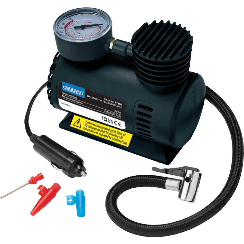 Draper 12v Mini Air Compressor (21256)