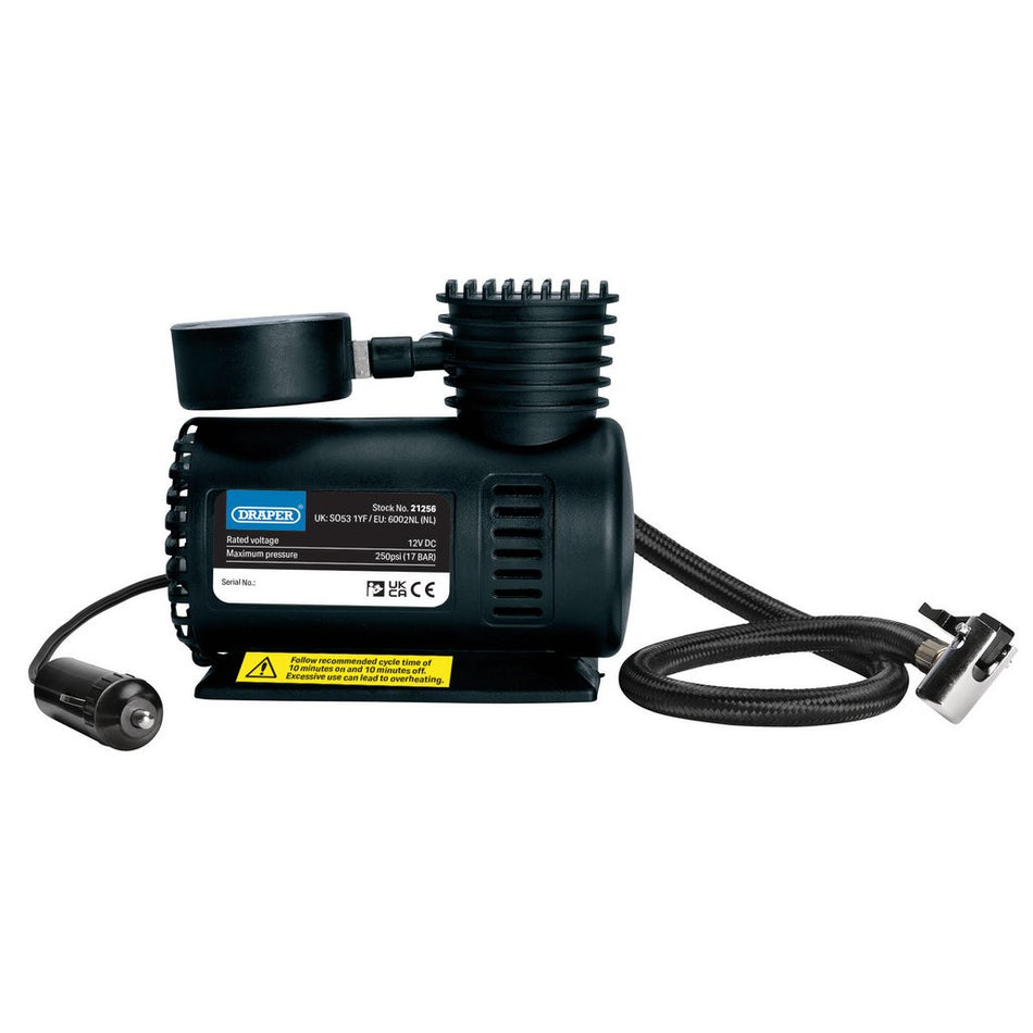 Draper 12v Mini Air Compressor (21256)
