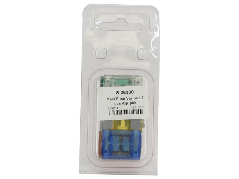 Agripak 7 pcs. Maxi Blade Fuse Assorted