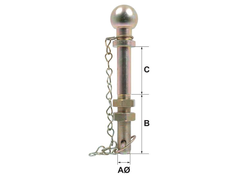 Ball Hitch Pin, 2000Kg (Long)