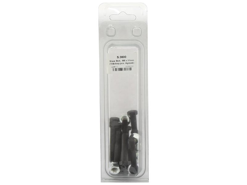 Agripak 10pc Shear Bolt 5/16 x 51mm