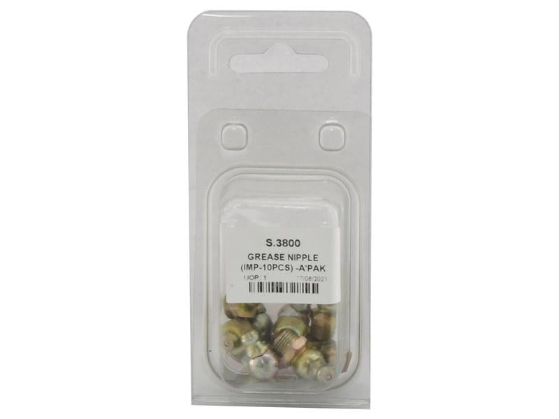 Agripak Grease Nipples Imperial Assortment 10pc