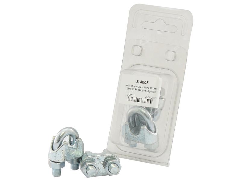 Agripak 2 pcs. Wire Rope Clips 10mm (3/8'')