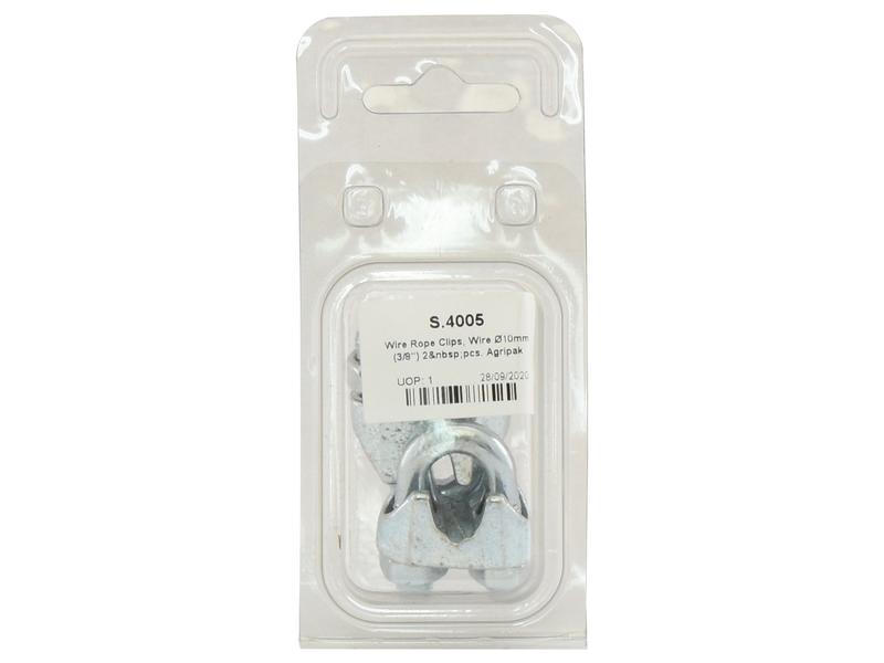 Agripak 2 pcs. Wire Rope Clips 10mm (3/8'')