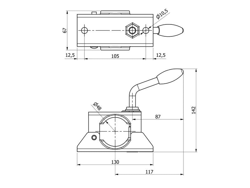 Jack Wheel Bracket