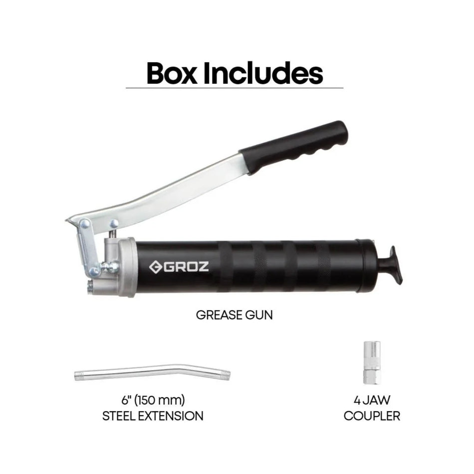 Groz Heavy Duty Grease Gun 400g 10,000 PSI - GZ42700