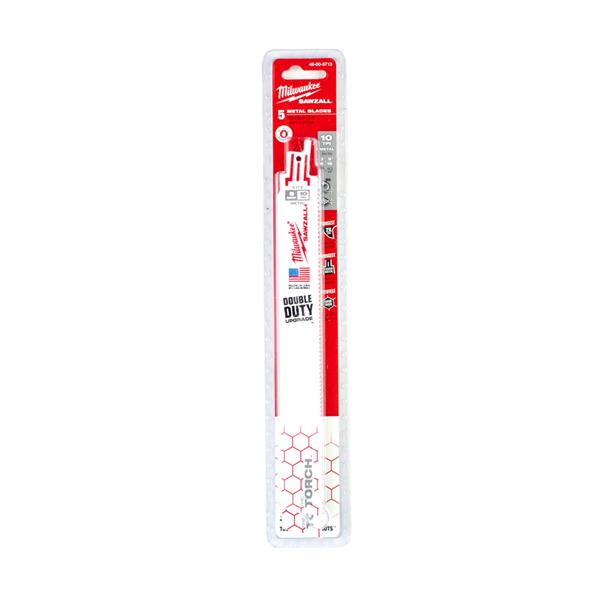 Milwaukee Sawzall Heavy Duty Torch™ Demolition Blades - Metal - 230X10 - 5pc - 48005713