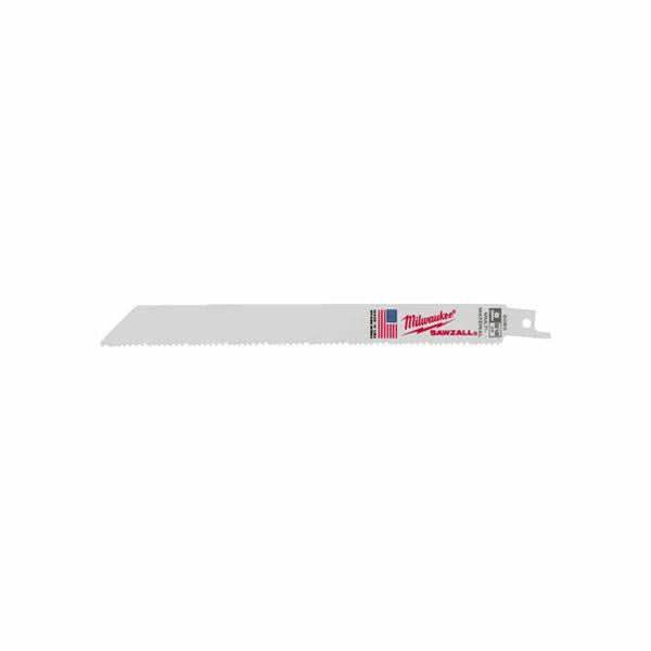 Milwaukee 200mm 8/12T Sawzall Universal Blades (5 Pack) 48475093