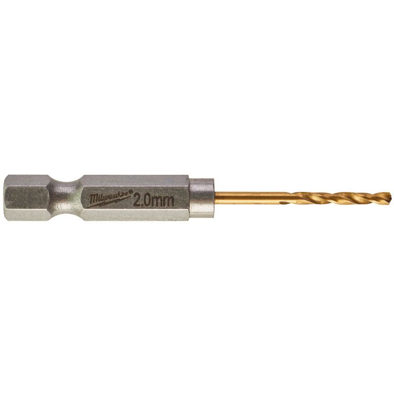 Milwaukee Metal Drill ShW HSS-G TIN RED HEX 2pc 48894703 - 2.0mm