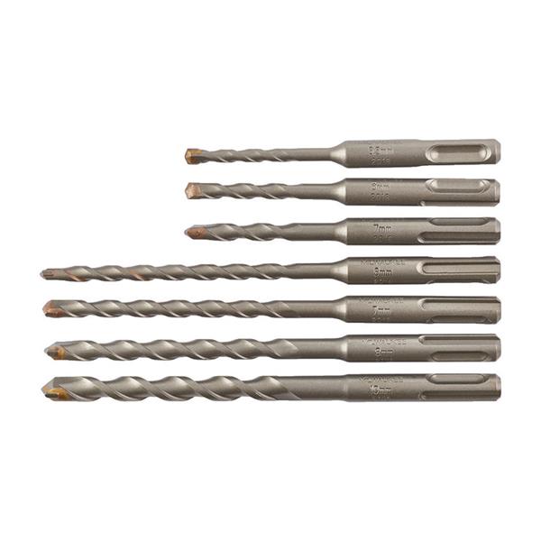 Milwaukee 7 Piece Contractor 2C SDS Plus Hammer Drill Bit Set  4932471245