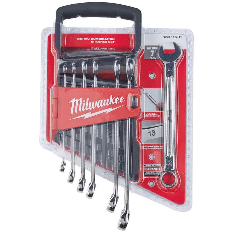 Milwaukee 7 Piece Metric Spanner Set 4932471341