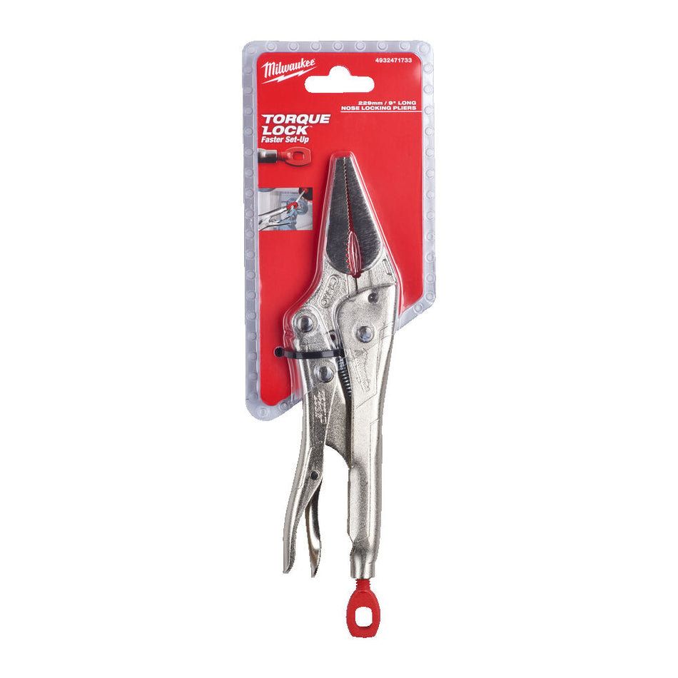 Milwaukee 9" Torque Lock Long Nose Pliers 4932471733