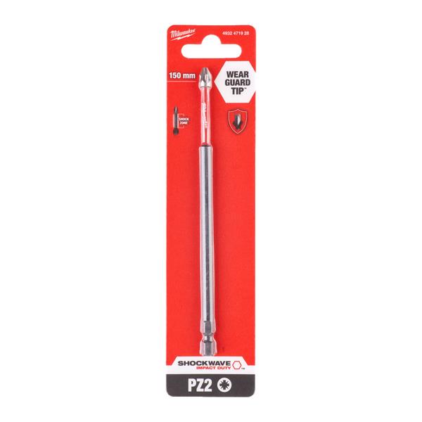 Milwaukee SHOCKWAVE 150mm Screwdriver Bit 1pc 4932471928
