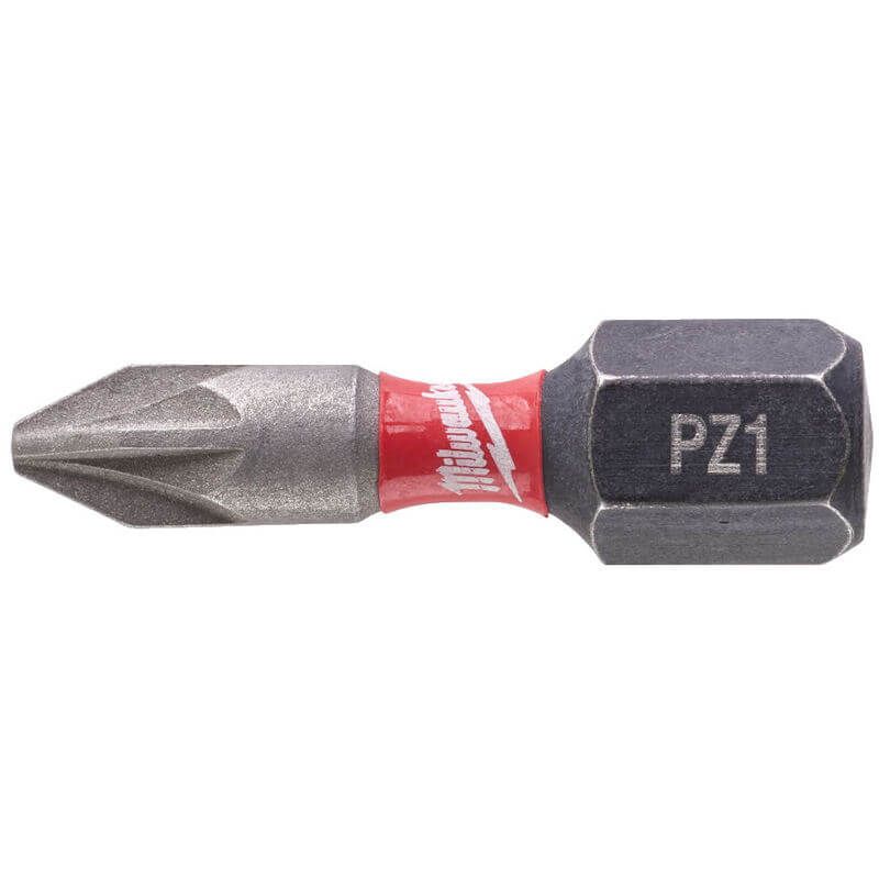 Milwaukee SHOCKWAVE Impact Duty Screwdriver Bit PZ1 x 25mm 4932472038