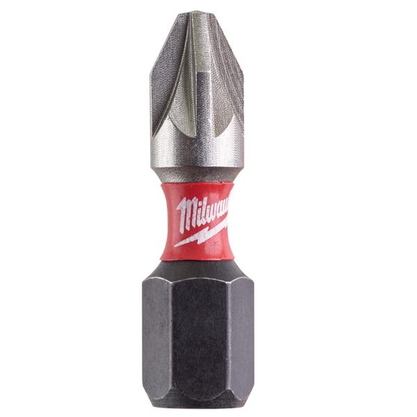 Milwaukee Shockwave Impact Duty Screwdriving Bit Set - Pz2X25mm - 25pc - 4932472041