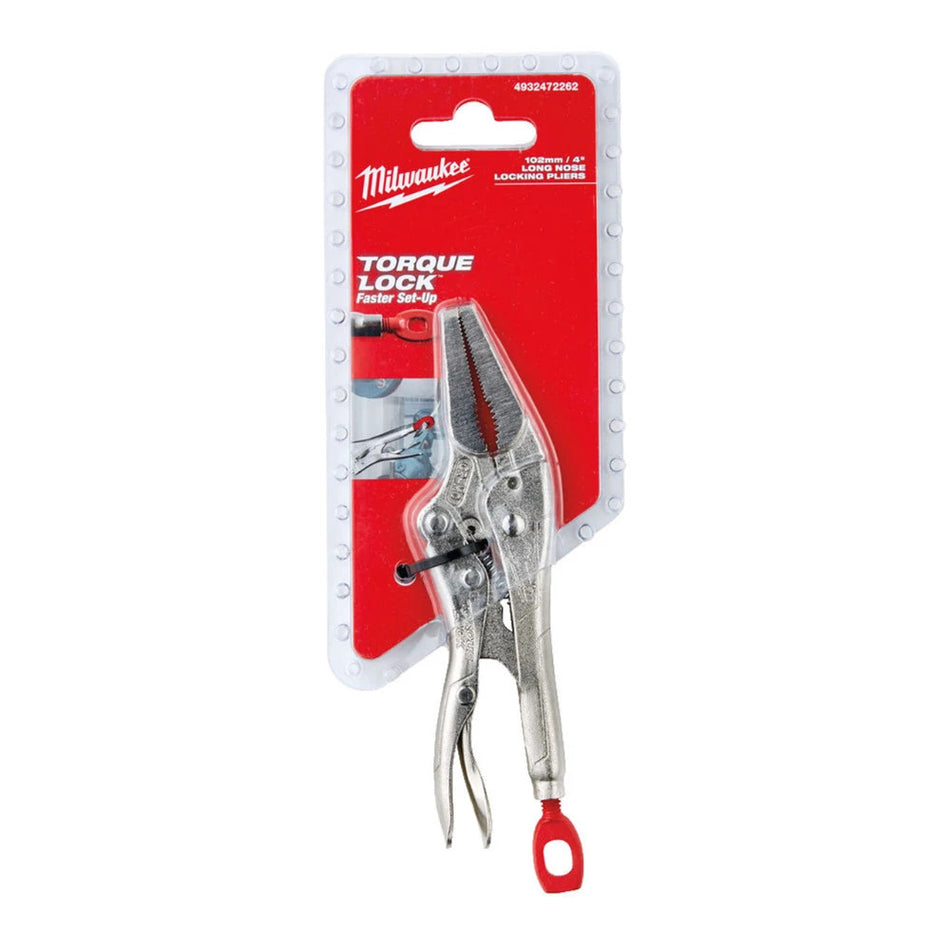 Milwaukee 102mm / 4" Long Nosed Torque Locking Pliers 4932472262