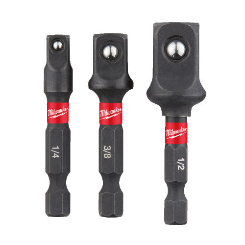 Milwaukee 3 Piece ShockWave Impact Duty Adaptor Set 4932479228