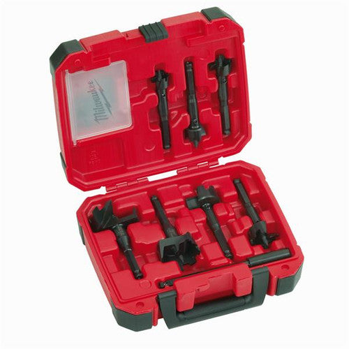 Milwaukee Hex Shank Forstner Self-Feed Bit Contractors 8pc Kit 4932479488