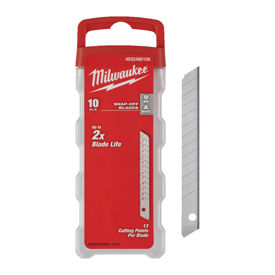 Milwaukee 25mm Snap Knife Blades 10 Pack 4932480108