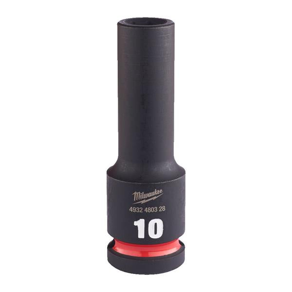 Milwaukee 1/2" 10mm  Shockwave Impact Socket Hex Deep 4932480328