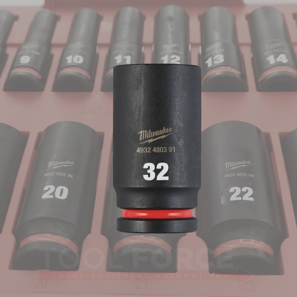 Milwaukee 32mm 3/4" Deep Impact Socket 4932480391