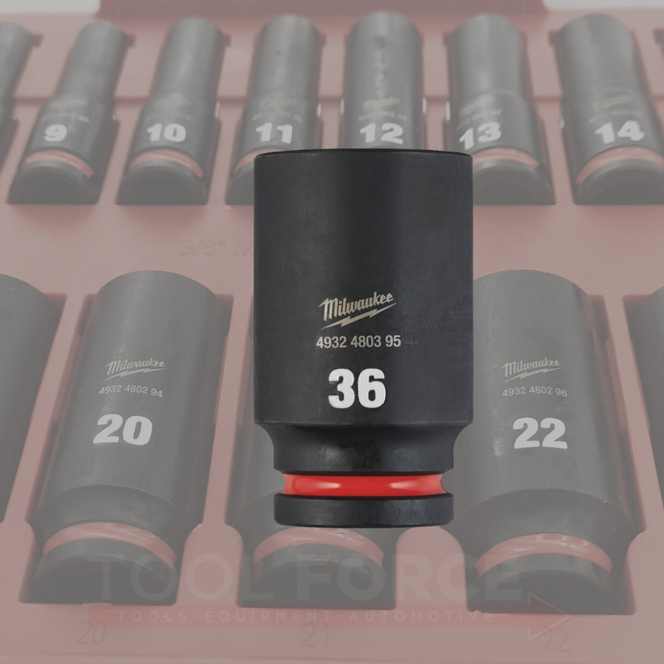 Milwaukee 36mm 3/4" Deep Impact Socket 4932480395