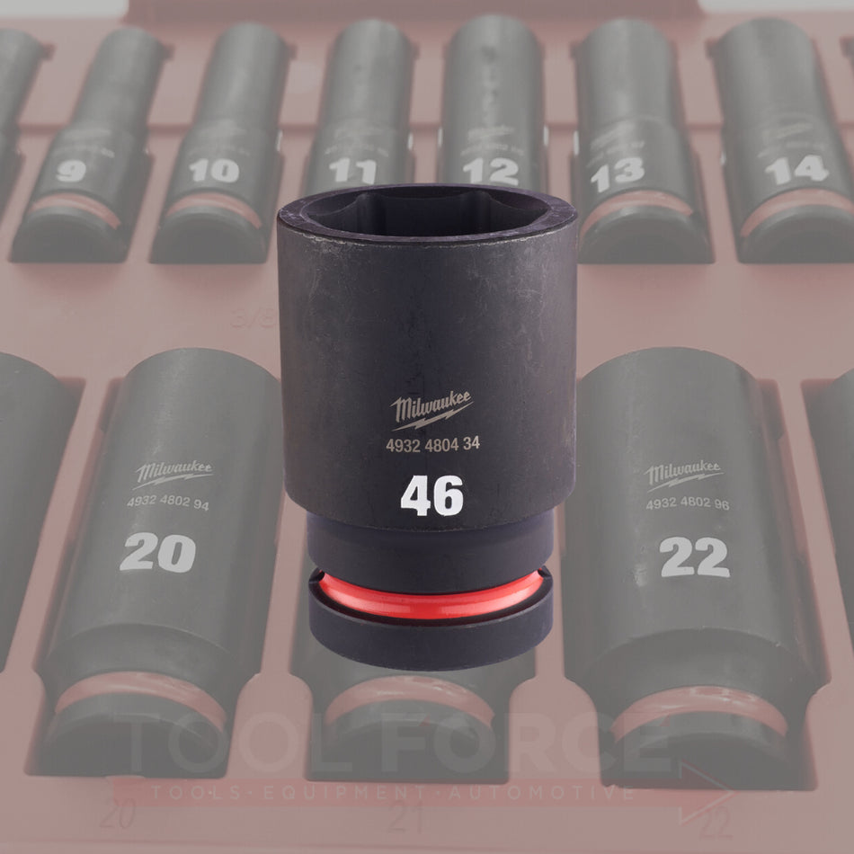 Milwaukee 46mm 1" Deep Shockwave Impact Duty Impact Socket 4932480434