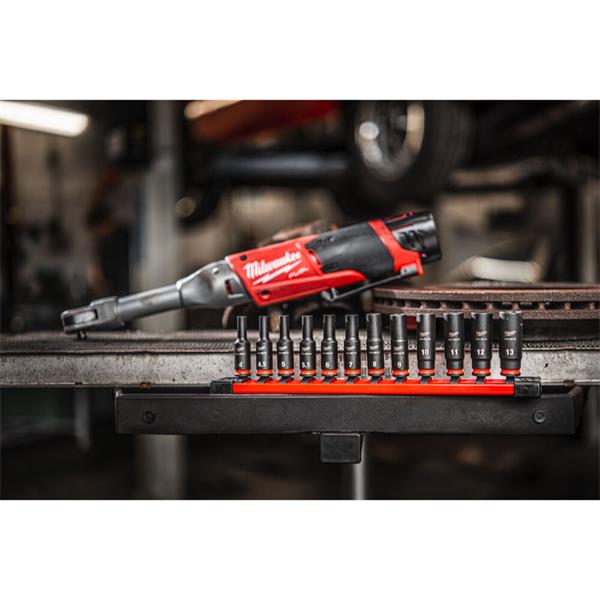 Milwaukee Shockwave 1/4" Impact Duty Socket Rail Set (12pc) 4932480453