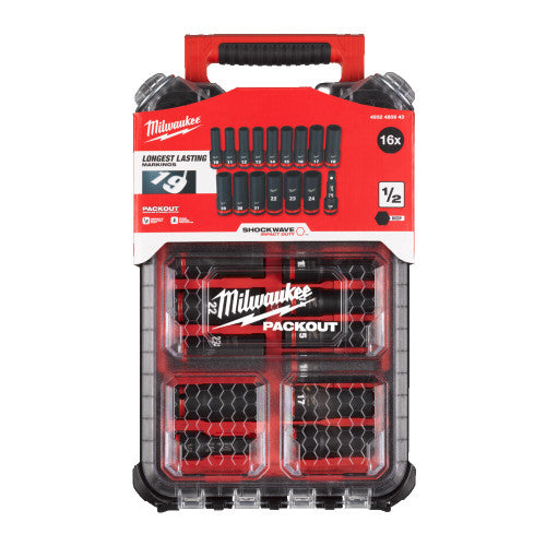 Milwaukee Packout Impact Socket Set 1/2" 4932480943