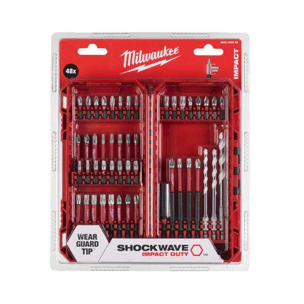 Milwaukee Shockwave 48pc Impact Duty Bit Set 4932492005