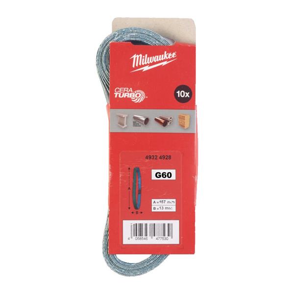 Milwaukee Sand Belt 13 x 457mm – 10 Piece