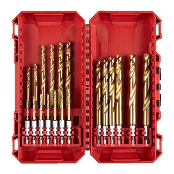 Milwaukee M.Drill SWave HSS-G Ti. 19pc Set -19pc 4932493866