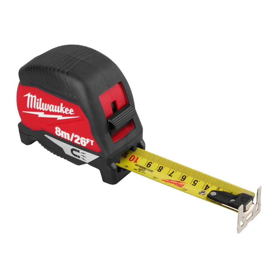 Milwaukee Gen 4 Magnetic Tape Measure 8m/26ft 4932498771