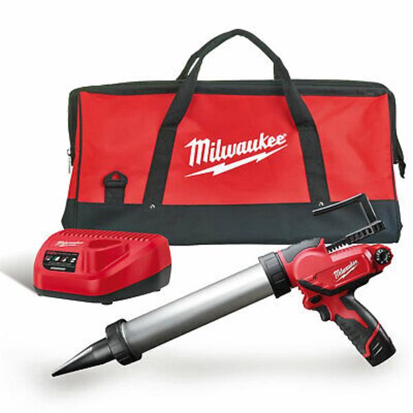 Milwaukee M12 12V 600ml Caulking Gun (1x2Ah)
