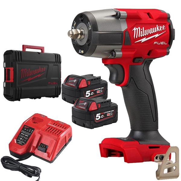 Milwaukee M18 Mid-Torque Impact Wrench 1/2" Kit + Battery & Charger
