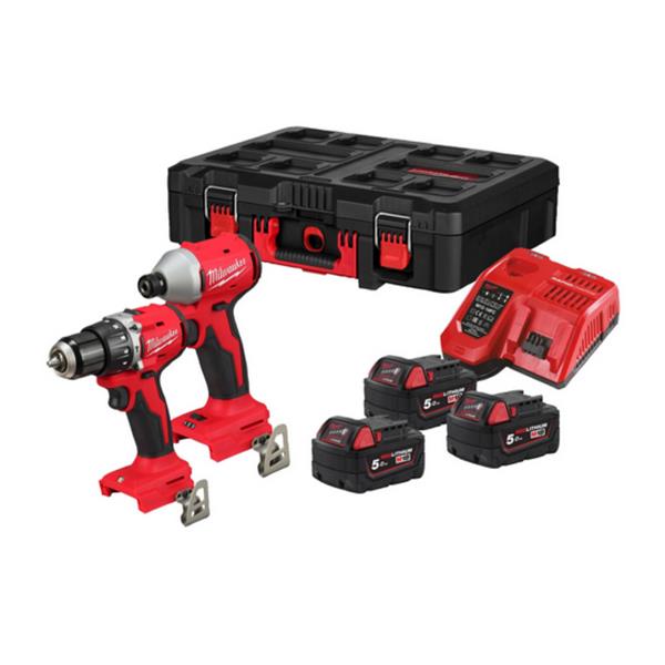 Milwaukee 18v Brushless Twin Pack Impact Driver & Drill