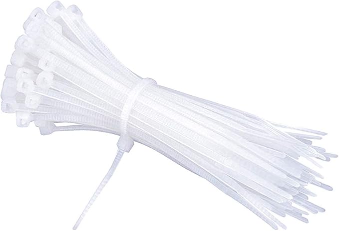18'' Cable Ties white 370 x 4.8mm x 100