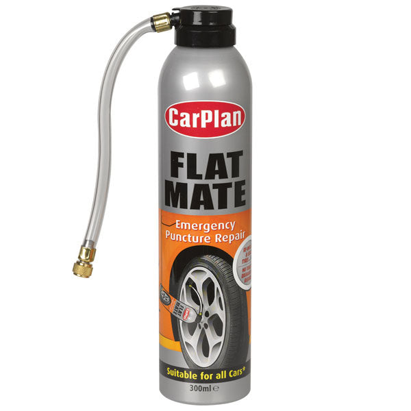 Carplan Flat Mate - Tyre Inflator Emergency Puncture Repair Small Tyre 300ml