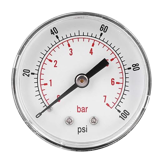Pressure Gauge 1/4 Rear Connection 50mm