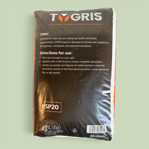 TYGRIS Industrial Absorbent Granules / Oil Dry – 20L