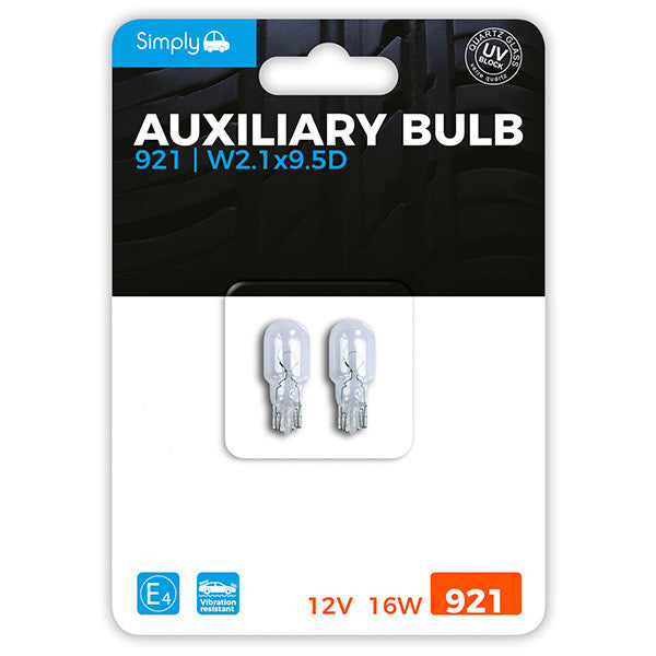 Simply 921 Auxiliary Bulbs 12V 21W