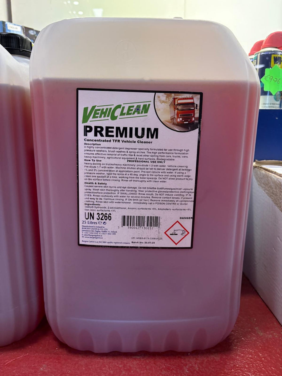 VehiClean Premium Concentrated TFR Vehicle Cleaner